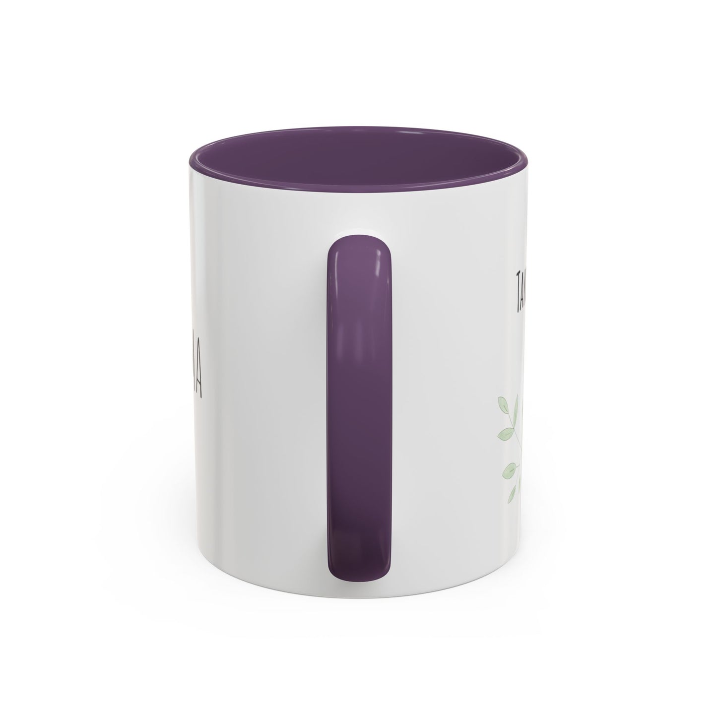 Personalized Wildflower Mug – Take Time to Bloom, Pink Accent Mug 11oz (0,33l)